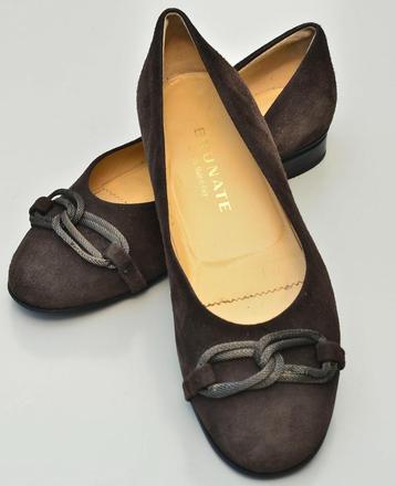 Brunate ballerina donkerbruin suede maat 42 beschikbaar voor biedingen