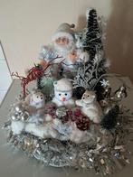 mooi uniek kerststuk met kerstman en ijsberen en licht, Diversen, Kerst, Ophalen of Verzenden, Nieuw