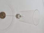 Glazen hanglamp, Huis en Inrichting, Lampen | Hanglampen, Ophalen, Gebruikt, Minder dan 50 cm