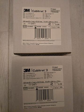 50 stuks 3M Cubitron-3 doorslijpschijven 125mm beschikbaar voor biedingen