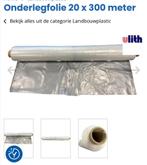 Landbouw plastic folie 20 x 300 meter, Doe-het-zelf en Verbouw, Zeil en Folie, Ophalen of Verzenden, Nieuw, 15 m² of meer, Folie