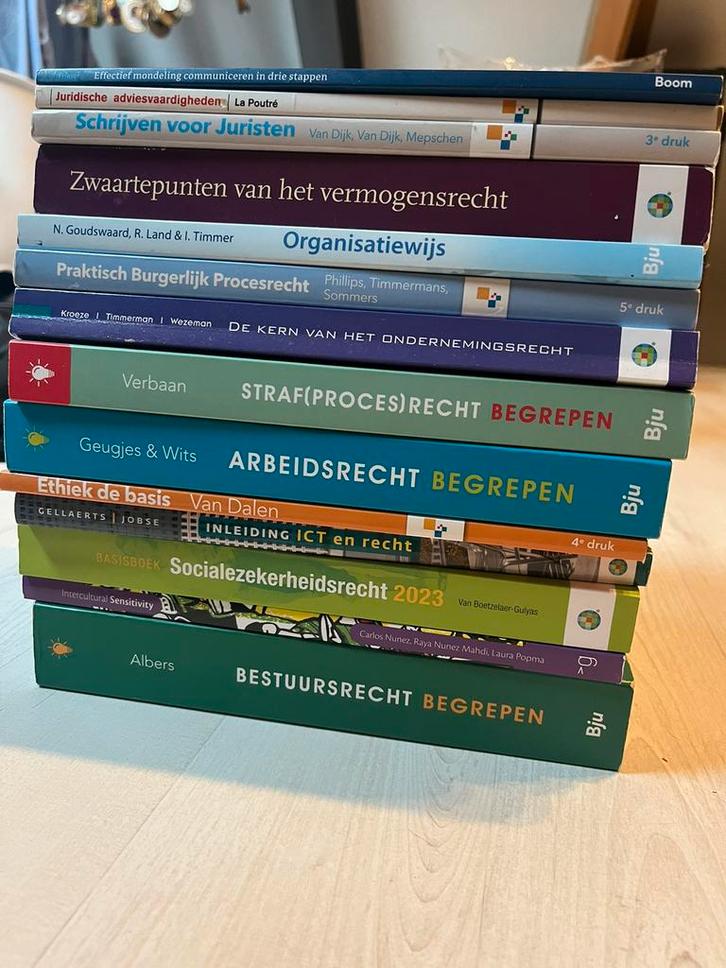 Studieboeken HBO Rechten, Boeken, Partijen en Verzamelingen, Zo goed als nieuw, School, Studie en Wetenschap, Ophalen of Verzenden