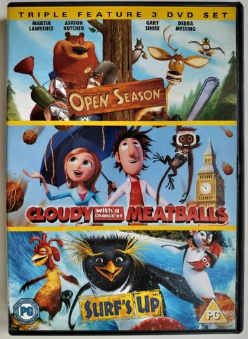 Open Season, Cloudy with a Chance of Meatballs & Surf's Up beschikbaar voor biedingen