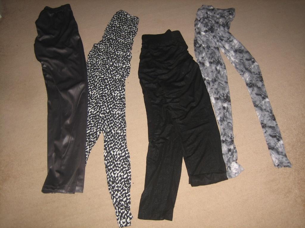 dames leggings, Legging, Diverse merken, Zwart, Maat 40/42 (M)