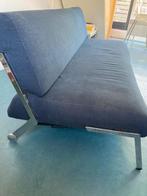 Innovation design slaapbank (in Cadzand), Huis en Inrichting, Ophalen, Gebruikt, Blauw, Tweepersoons