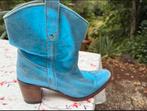 Sendra blauw metallic laarsjes maat 41, Kleding | Dames, Schoenen, Ophalen of Verzenden, Zo goed als nieuw, Blauw
