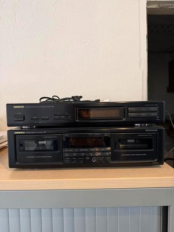 Onkyo Stereo Set - Tuner & Cassettedeck beschikbaar voor biedingen