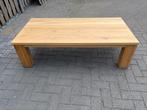 Massief eikenhouten salontafel, 176,5x55x53,5cm, zgan, Huis en Inrichting, Ophalen, 50 tot 75 cm, Eikenhout, 50 tot 100 cm