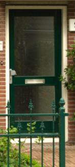 Hardhouten voordeur, Doe-het-zelf en Verbouw, Ophalen, Gebruikt, 80 tot 100 cm, Buitendeur