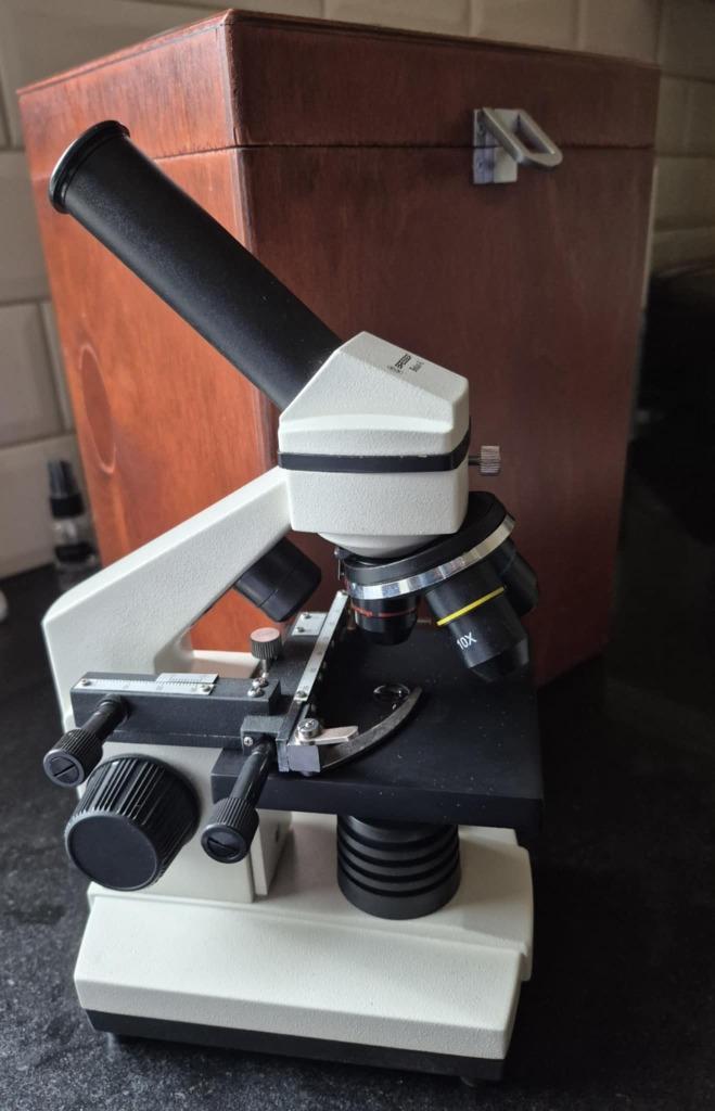 Bresser Biolux AI microscoop Compleet in kist, als nieuw!, Audio, Tv en Foto, Optische apparatuur | Microscopen, Zo goed als nieuw