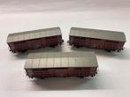 ** ROCO ** 3 GOEDERENWAGENS ** FS **, Hobby en Vrije tijd, Modeltreinen | H0, Gelijkstroom, Wagon, Ophalen of Verzenden, Zo goed als nieuw