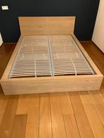 IKEA Malm 140x200 + lattenbodem, Huis en Inrichting, Ophalen, Gebruikt, Bruin, Tweepersoons