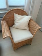 Twee rieten stoelen, Huis en Inrichting, Stoelen, Ophalen, Gebruikt, Bruin, Twee