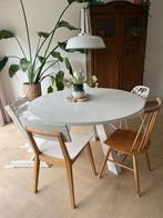 Ronde tafel (opknappertje) gratis op te halen, Huis en Inrichting, Tafels | Eettafels, Ophalen, Gebruikt, Rond, 100 tot 150 cm