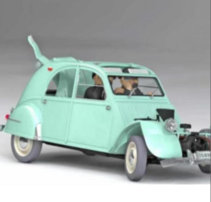 Citroen 2CV schade janssens Kuifje schaal 1/24 TINTIN # 11, Hobby en Vrije tijd, Modelauto's | 1:24, Nieuw, Auto, Overige merken