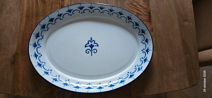 Prachtig vintage geëmailleerd dienblad van IKEA, Huis en Inrichting, Keuken | Servies, Zo goed als nieuw, Overige stijlen, Ophalen of Verzenden
