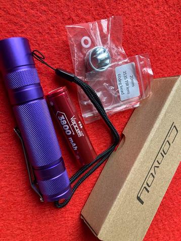 Convoy S2+ purple 18650 Nichea 519A 4000K  zaklamp NIEUW beschikbaar voor biedingen