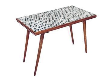 bijzettafel vintage jaren 50 Mozaïek beschikbaar voor biedingen