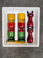 Vintage eierdopjes/kaarsenstandaard set, Ophalen of Verzenden