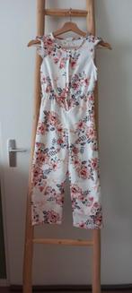 Vrolijke Gebloemde jumpsuit ecru div kleuren maat 122/128, Ophalen of Verzenden, Zo goed als nieuw, Meisje, Overige typen