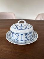 Antieke Jäger Eisenberg Botervloot DDR Porselein Blauw Decor, Ophalen of Verzenden
