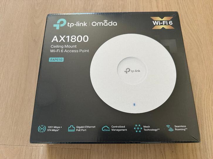 Omada by TP-Link EAP610 Slim Access Point – WiFi-6, Computers en Software, Accesspoints, Nieuw, Ophalen of Verzenden