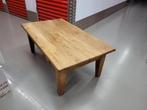 Teakhouten salontafel met twee lades, Huis en Inrichting, Tafels | Salontafels, Ophalen, Gebruikt, 100 tot 150 cm, 50 tot 100 cm