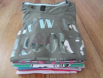 T-shirts +-maat 158-164 beschikbaar voor biedingen
