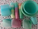 Vintage Tupperware Set Jaren 60/70 Pastel, Huis en Inrichting, Keuken | Tupperware, Ophalen of Verzenden, Gebruikt, Blauw, Bak of Kom