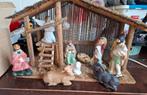 Complete kerststal met figuren., Diversen, Kerst, Ophalen, Gebruikt