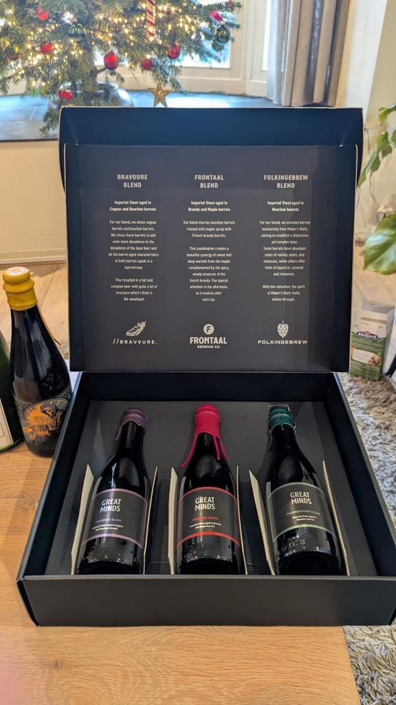 Great Minds BA set (Frontaal x Folkingebrew x Bravoure), Verzamelen, Biermerken, Flesje(s), Overige merken, Ophalen of Verzenden