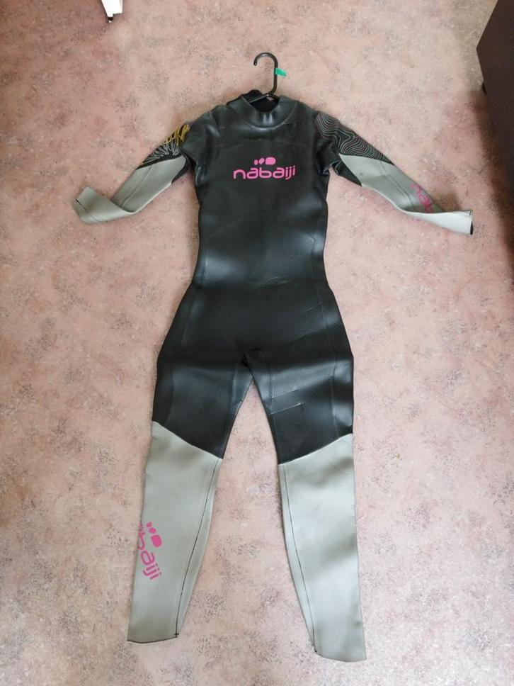 Dames Triathlon Wetsuit XS - Nabaiji Decathlon, Watersport en Boten, Watersportkleding, Gebruikt, Wetsuit, Dame, Ophalen of Verzenden