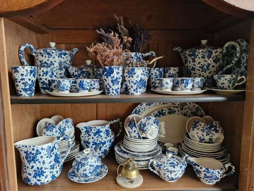 Delftsblauw Beatrix servies | Société Céramique | 100+ stuks, Antiek en Kunst, Antiek | Servies compleet, Ophalen