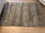 Hoogpolig tapijt 210 bij 150 cm grijs / taupe kleurig, 200 cm of meer, 150 tot 200 cm, Grijs, Gebruikt