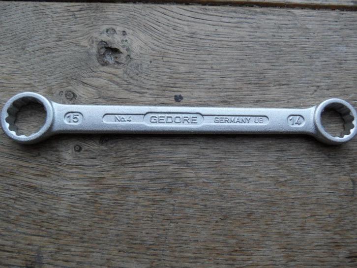 Gedore No 4 platte ringsleutel set 6-22 adv 2, Auto diversen, Autogereedschap, Zo goed als nieuw, Ophalen of Verzenden