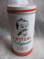 Blik Zwitsal Babypoeder met NIET werkend Muziekdoos - 15 cm, Antiek en Kunst, Verzenden