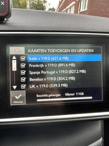 Peugeot / citroën navigatie update 2023 Europa SMEG IV2 V119