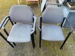 Set van 4 kantoor stoelen, Huis en Inrichting, Ophalen, Gebruikt, Grijs, Vier