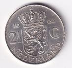 2 1/2 Gulden 1964 Zeer Netjes, Koningin Juliana, Verzenden, Zilver, Losse munt