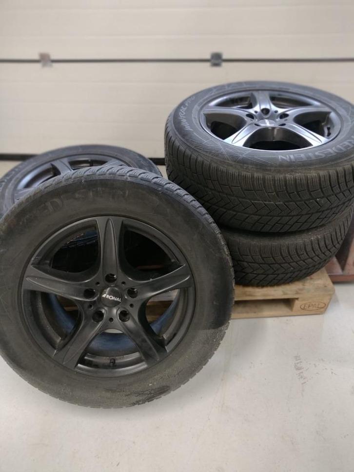 Autobanden met velgen, Auto-onderdelen, Banden en Velgen, Banden en Velgen, Winterbanden, 18 inch, 255 mm, Terreinwagen, Gebruikt