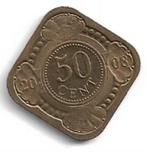 Nederlandse Antillen 50 cent 2008, Postzegels en Munten, Munten | Nederland, Verzenden, Koningin Beatrix