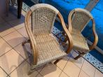 Twee rieten stoelen in goede staat, Huis en Inrichting, Stoelen, Ophalen, Twee, Bruin, Riet of Rotan