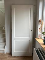 Hardhouten klassieke paneeldeur 83 x 201 stomp, Ophalen, 80 tot 100 cm, Binnendeur, 200 tot 215 cm