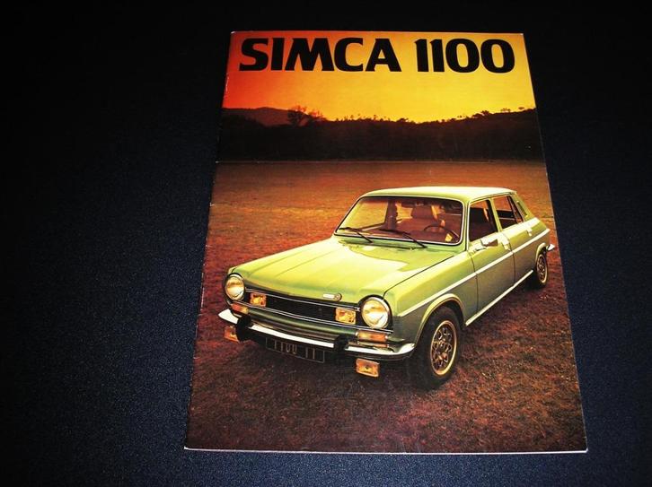 Simca 1100, met o.a. TI, september 1975, Boeken, Auto's | Folders en Tijdschriften, Zo goed als nieuw, Overige merken, Ophalen of Verzenden