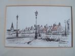 Anneke Boot - (1945-12019) Dorpsgezicht -  aquarel, Ophalen of Verzenden