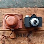 Analoge camera Agfa click 2 met lederen case, Ophalen of Verzenden, Gebruikt, Compact, Overige Merken