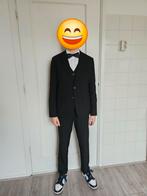 Zwart pak met vlinderdas jongen 12j, Kinderen en Baby's, Kinderkleding | Maat 164, Ophalen, Jongen