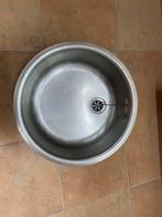 Ronde spoelbak RVS, Huis en Inrichting, Keuken | Keukenelementen, Minder dan 50 cm, Gebruikt, Verzenden, Minder dan 25 cm
