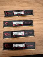 G skill aegis DDR4 32GB totaal 4 modules, Computers en Software, RAM geheugen, 32 GB, DDR4, 3000MHZ, Ophalen of Verzenden