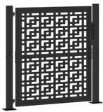 IJzeren tuinpoort tuinhek poort draaihek zwart GRATIS BEZORG, Verzenden, 100 tot 150 cm, Nieuw, Looppoort